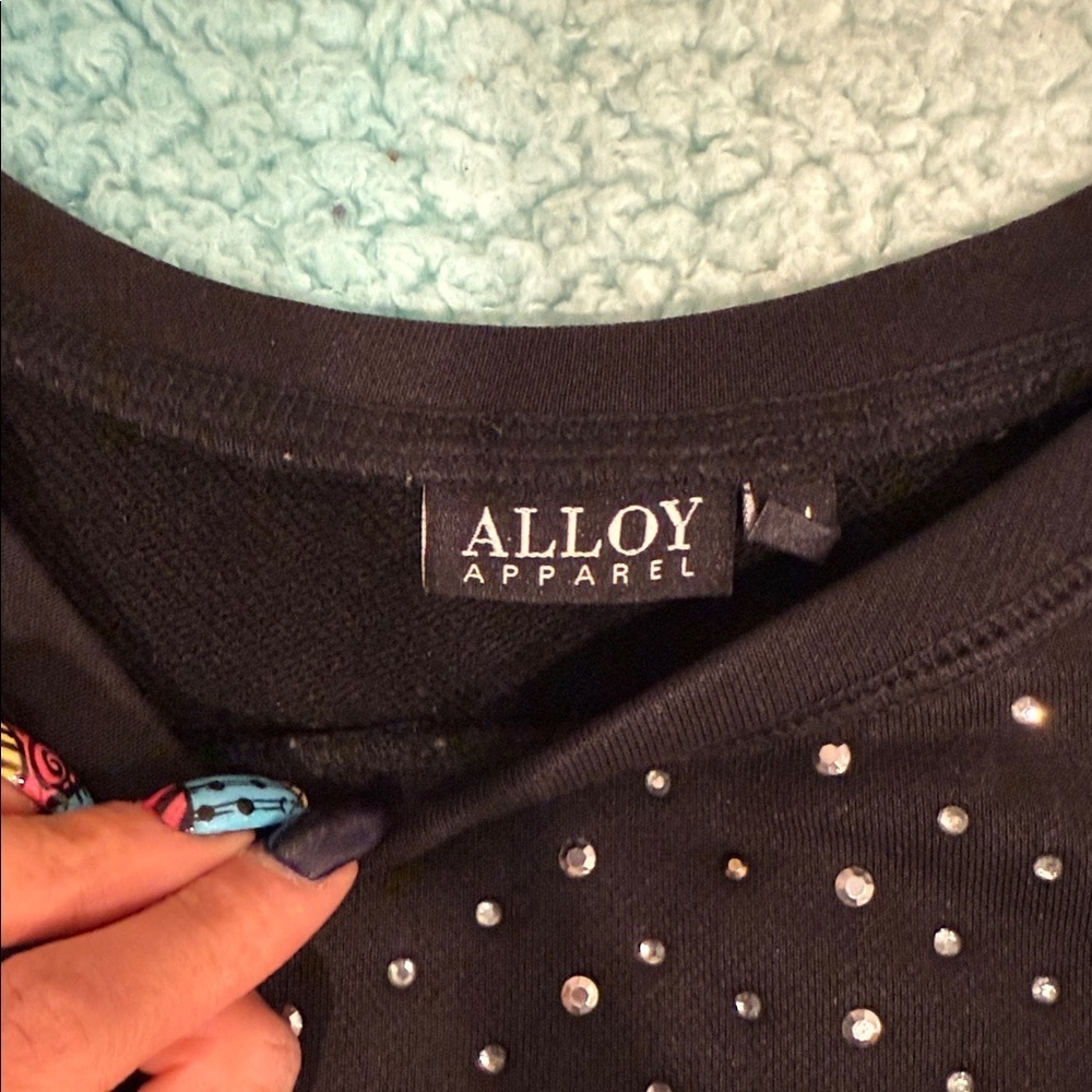 🔥Alloy Black Studded Sweatshirt🔥 - Picture 5 of 6